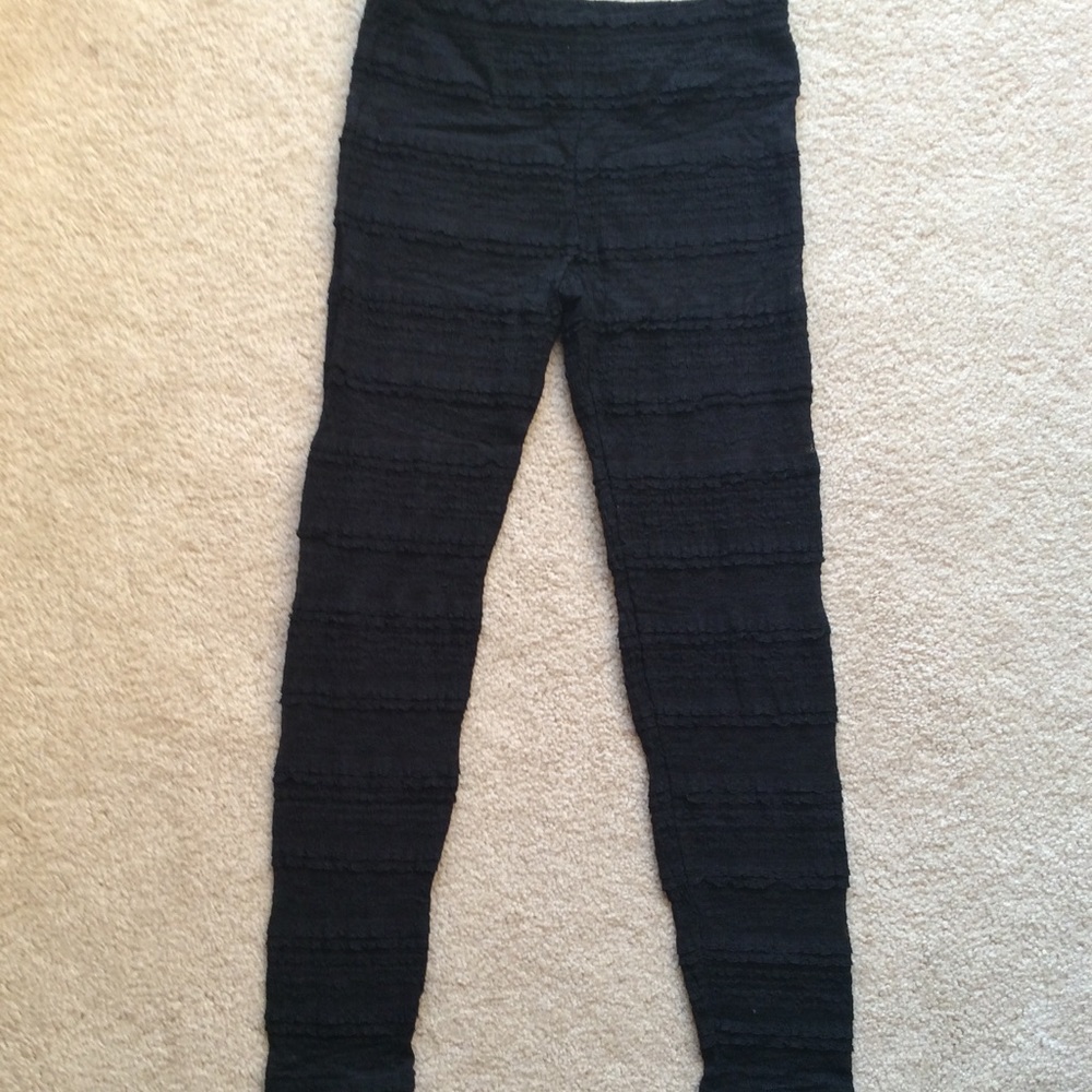Free People black lace leggings